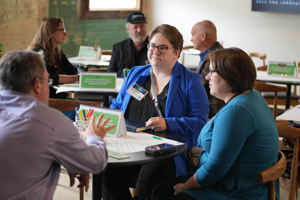 Small workgroups collaborating at a conference